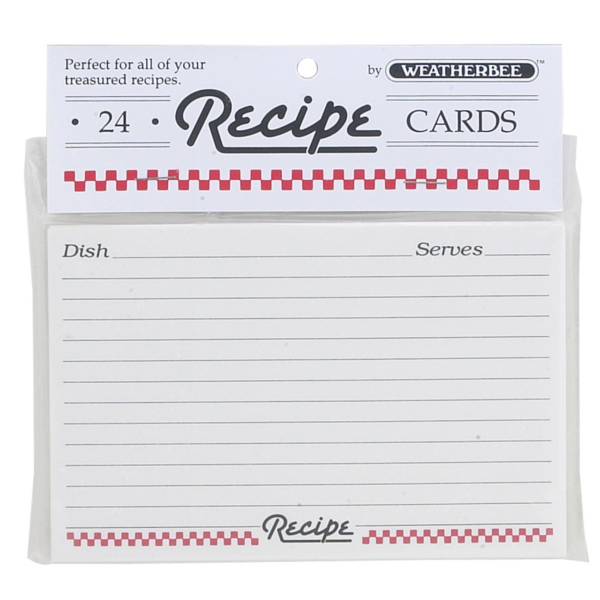 Weatherbee Recipe Cards 4x6