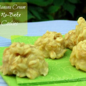 Banana Cream No Bake Cookies