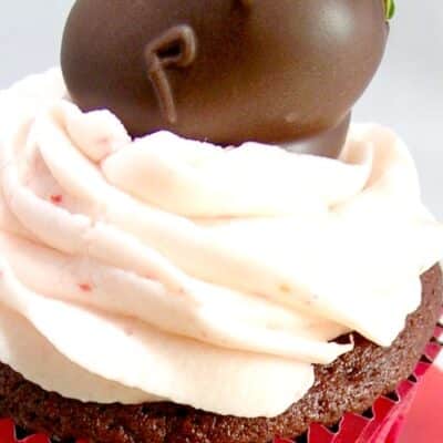 chocolate strawberry cupcakes