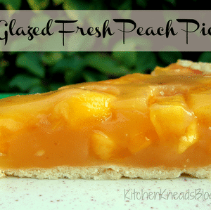 Glazed Fresh Peach Pie