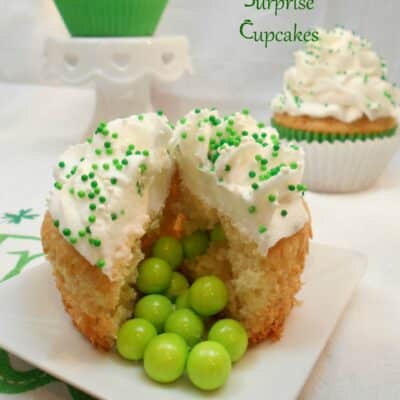 Leprechaun Surprise Cupcakes