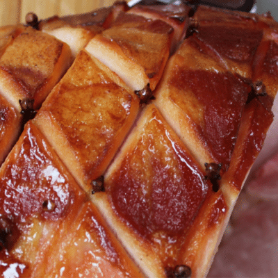 Holiday Peach Glazed Ham