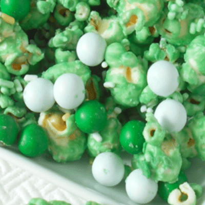 St. Patrick's Day White Chocolate Popcorn