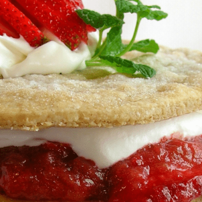 Strawberry Rhubarb Shortcake