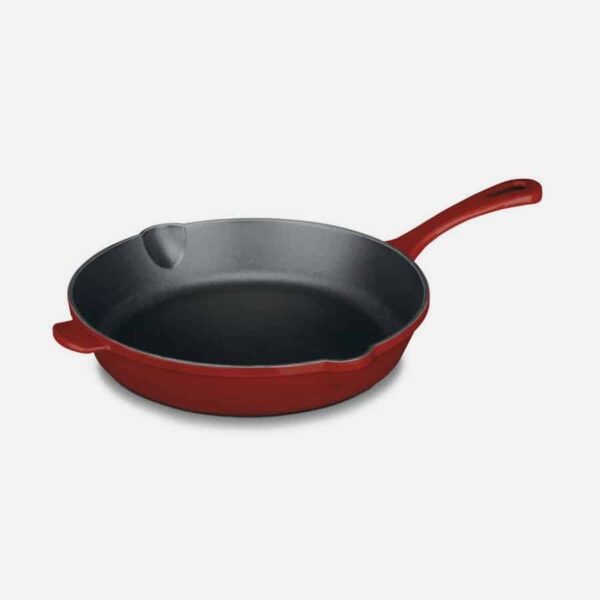 Cusinart 10" Iron Skillet - Red